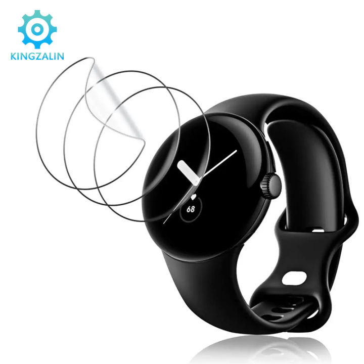 Kingza 3 Hydrogel pieces of smart screen for Google Pixel Watch 2 film watch protector