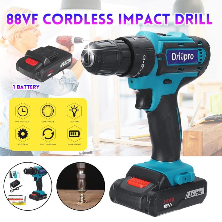 88VF%20Cordless%20New%20Impact%20Drill%201%20Batery%20Rechargeable%2025+3%20Torque%20Screwdriver%20Bit%20-%20-%20Image%202