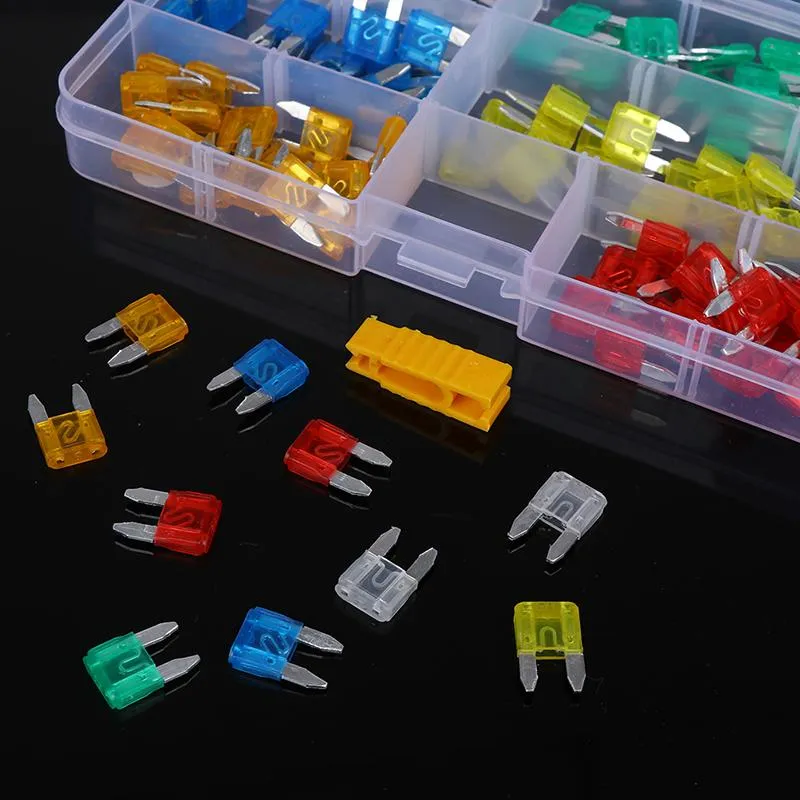 thumbnail interactive-video image 1 of 120-Piece Mini Blade Fuse Assortment Kit – Auto, Car, Motorcycle, SUV – Standard Mini Fuses 1 of 6