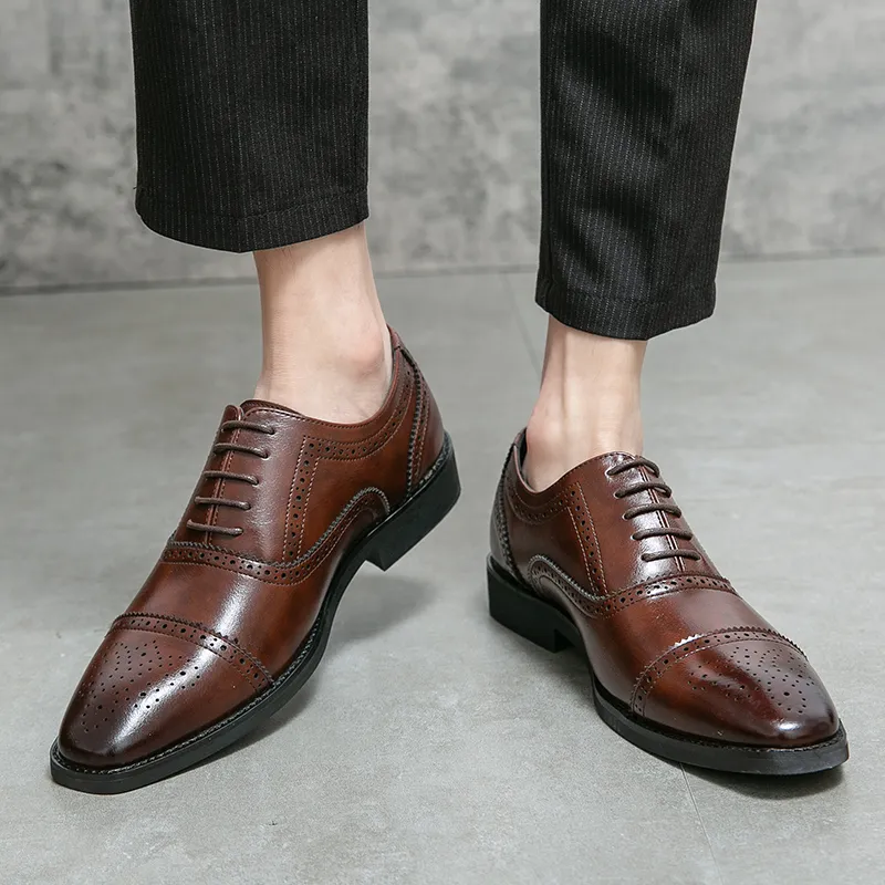 Hush-Puppies Leather Shoes Men Formal Shoe Wedding Shoes Formal