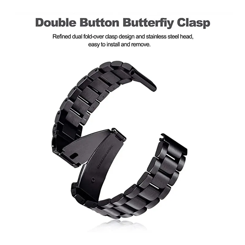 22mm 20mm Stainless Steel Metal Band For Samsung Galaxy watch