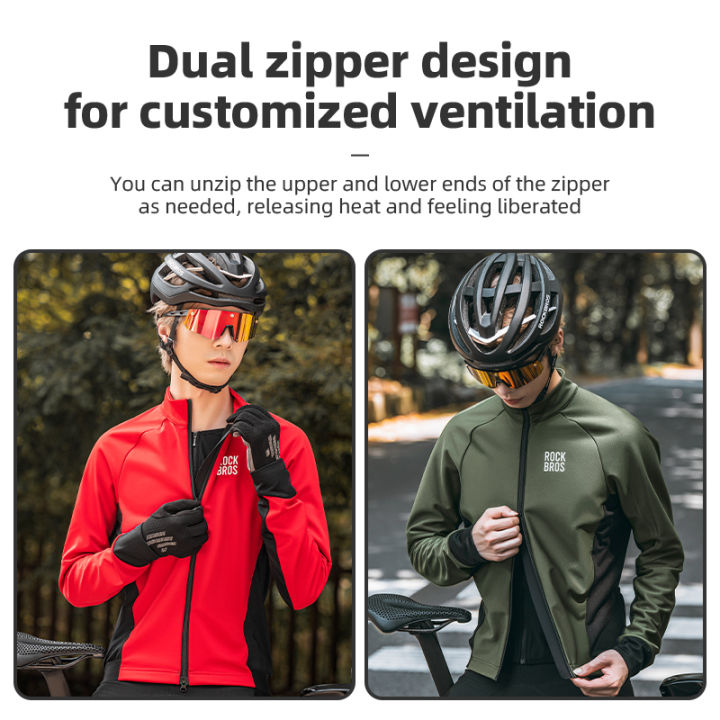 ROCKBROS%20Cycling%20Jersey%20Windproof%20Fleece%20Warm%20Cycling%20Jacket%20with%20Pocket%20for%20Men%20Sports%20Clothing%20-%20Image%203