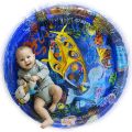 Children's Inflatable Pat Pad Water Play Mat Inflatable Baby Mat Water Pad PVC Ocean Fish Water Pad Toy Cushion Gift for Infants Toddlers Boys Girls Round Play Mat. 