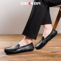 DEKABR Brand New Men Loafers Genuine Hide Flats Driving Casual Shoes Classic Comfortable Daily Working Fashion Men Shoes. 
