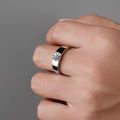Couple Married Rings Adjustable Lelaki Cincin Woman Set Box Kahwin Sepasang Sier Original Italy Four-jawed Moissanite Diamond 1 Carat Ring for Men and Women Wedding Engagement Gift wome. 
