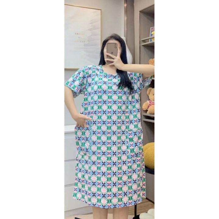 READY%20STOCK%20Plus%20night%20dress%20Sleepwear%20pyjamas%20ladies%20cute%20wer%20Bu%20tidur%20wanita%20plus%20size%20pamas%20jumbo%20murah%20-%20Image%202