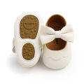 Heartandsoul New arrival Ma Baby 0 18M Cute Newborn Baby Girls Princess with Bowknot PU Leather Solid Shoes. 