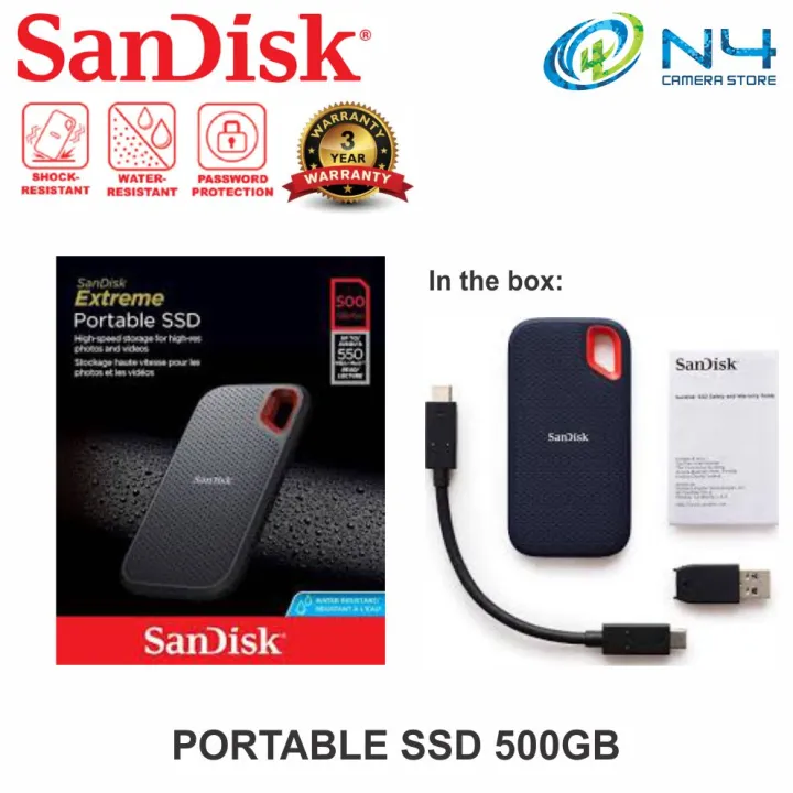 New%20specials%20SanDisk%20Extreme%20Portable%20SSD%20500GB%201TB%20550MB/s%20E60%20E61%20USB%203.1%20for%20Windows%20Mac%20Type-C%20Type-A%20IP55%20Shock-Resistant%20Water-Resistant%20-%20Image%202