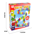 100pcs Wood Stacking Romino Interesting Game Learning and Educational Toy. 
