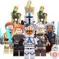 Stars Wars Toy Luck Ahsoka Vader Boba Fett Clone Trooper Driver Batter Droid C-3PO Movie Mini Action Figures Building Blocks. 