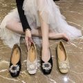 IZXX High quality Fashion korean doll on sale Platform Slip On Shoes low cut flat pointed rubber women PU Leather Work ladies Lazy office shoes for woman original brand latest 2023 new style #D4005. 