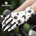 ROCKBROS Cycling Gloves Full Finger Summer Men Women Gloves Breathable Anti Slip MTB Road Bike Gloves Fitness Shock-absorbing. 