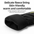 ROCKBROS Induction Heating Cycling Gloves Touch Screen Warm Windproof Softly Charging Heating Gloves Winter Motorcycle Bicycle Outdoor Sports Equipment. 