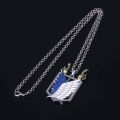 YOCKY Personality Men School Bag Scout Regiment Giant Legion Flag Alloy Anime Rings Attack On Titan Necklace Car Chain Key Chains Pendant. 