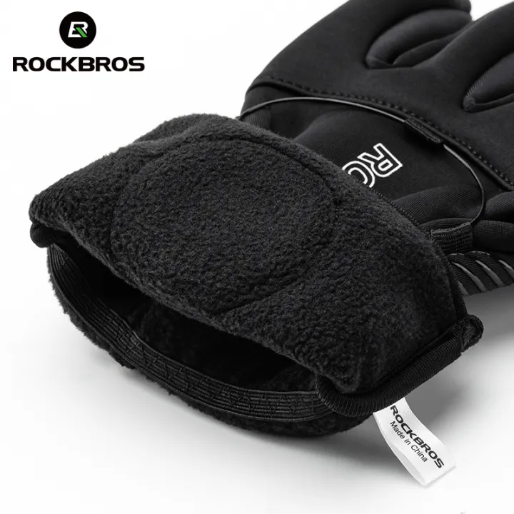 ROCKBROS%20Cycling%20Gloves%20Road%20MTB%20Bike%20Electromobile%20Adjustable%20Knob%20Windproof%20Warm%20Men%20Long-fingered%20Velvet%20Autumn%20Winter%20-%20Image%202