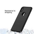 Bakeey 360° Full Body PC Protective Case With Tempered Glass Film for iPhone XR/XS/XS Max/X - iPhone XS - XS Black. 
