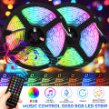 5m 10m Best USB LED Strip Lights IP65 5050 RGB TV LED Strip With Remote Controller Y - 5M 150 lights（US Plug). 