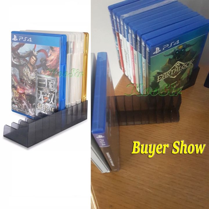 【original】 2 pcs/Pack PS4 Slim Pro Game Accessories Disk Stand Storage Bracket PS 4 Discs Holder for Sony Playstation 4 Game Disc Rack