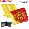 Real Madrid CF United FC Cute Cartoon Pu Leather Student Short Wallet Kids Coin Purse Gifts. 