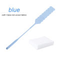 Long Thin Highquality Bendable Cleaning Gap Duster Handle Flat Head Cleaner Non-Woven Fabric-Blue. 