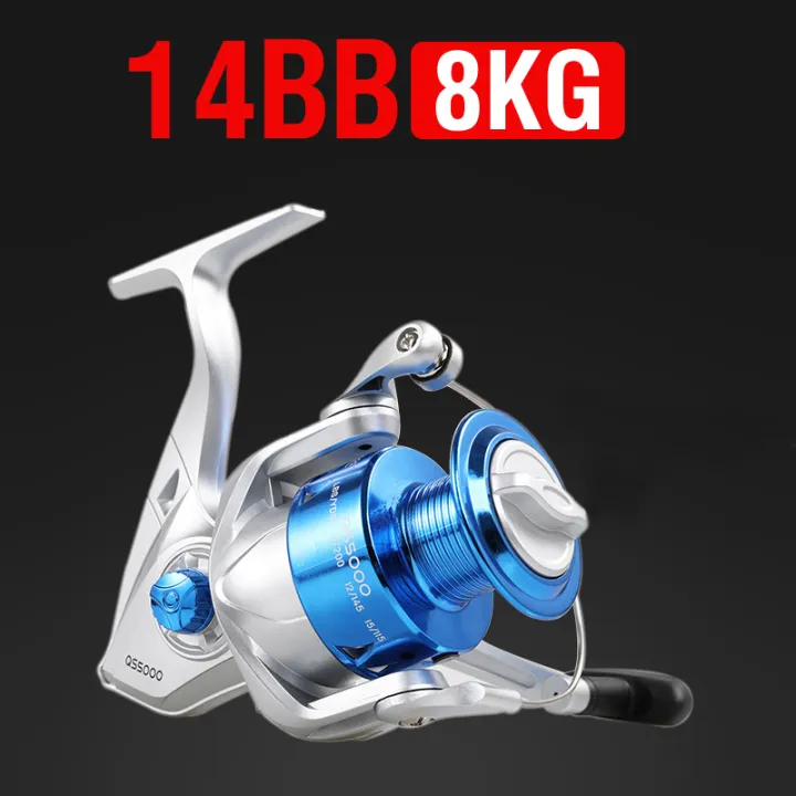Ratio%205.2:1%20Trolling%20Reel%20QS1000-7000%20Series%2014BB%20High%20Speed%20Spinning%20Fishing%20Reel%20Max%20Drag%205kg%20Jigging%20Reel%20Outdoor%20Fishing%20Saltwater%20Freshwater%20-%20Image%207