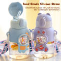 ml D Sticker Portable Kids Water Bottle With Straw Botol Air Children School. 