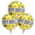 3/12X 18'' Happy Birthday Emoji Mylar Balloons Smiley Faces Emotions Party Decor -. 
