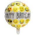 3/12X 18'' Happy Birthday Emoji Mylar Balloons Smiley Faces Emotions Party Decor -. 