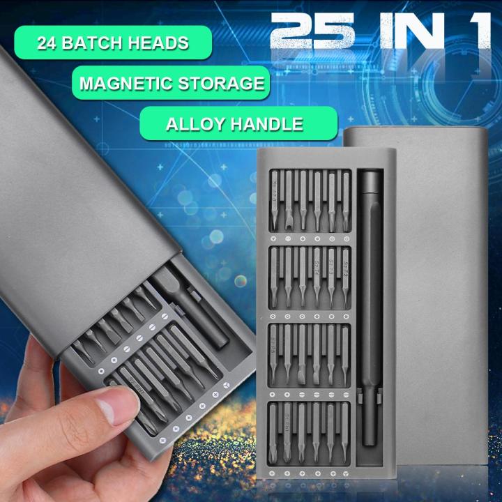 XIA0MI MiJia New 25 In 1 Multi-Tool Magnetic Screwdriver Set Alloy Case ...