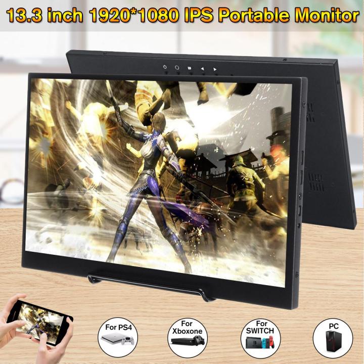 13.3 inch IPS Computers HD HDR Portable Monitor Screen 1920x1080 16:9 ...