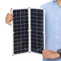 40W 12V New Foldable 2 in 1 Mono Solar Power Charging Panel Dual Universal Serial Bus Outdoor Camping -. 