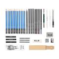 40Pcs Professional HOT SELL New Drawing Artist Kit Set Pencils Sketch Charcoal Art Tools -. 