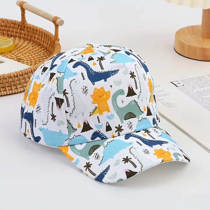 Dinosaur%20Print%20Kids%20Baseball%20Hat%20Cartoon%20Children%20Peaked%20Caps%20Baby%20Duck%20Tongue%20Cap%20Boys%20Girls%20Outdoor%20Travel%20Long%20Brim%20Sun%20Visor%20-%20Image%206