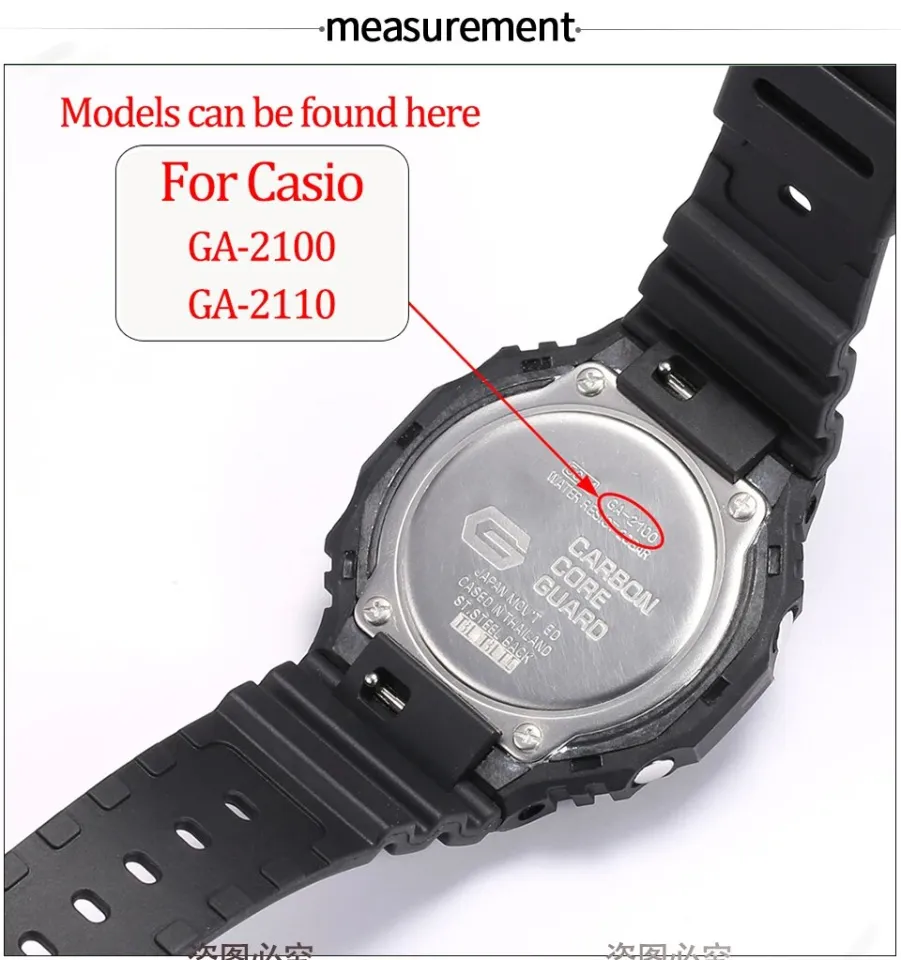ALLGOOD】Rubber Strap Suitable For Casio G-SHOCK GA2100 GA-2110 GA