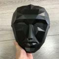 costume Cosplay black · Play Korean netflix Guard 1 Plastic Squid Game Masked Man Mask Halloween Masquerade Prop Lee Jung Jae Same Style. 