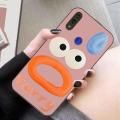 For Redmi Note 7 Back Cover Case Fashion Cartoon Mouth Square Frame Soft Silicone Shockproof Non-slip Camera Lens Protector Phone Cases. 