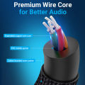 Vention to Male Aux HiFi quality For Phone Sound Card Microphone Micro USB To 3.5mm Audio Cable jack.