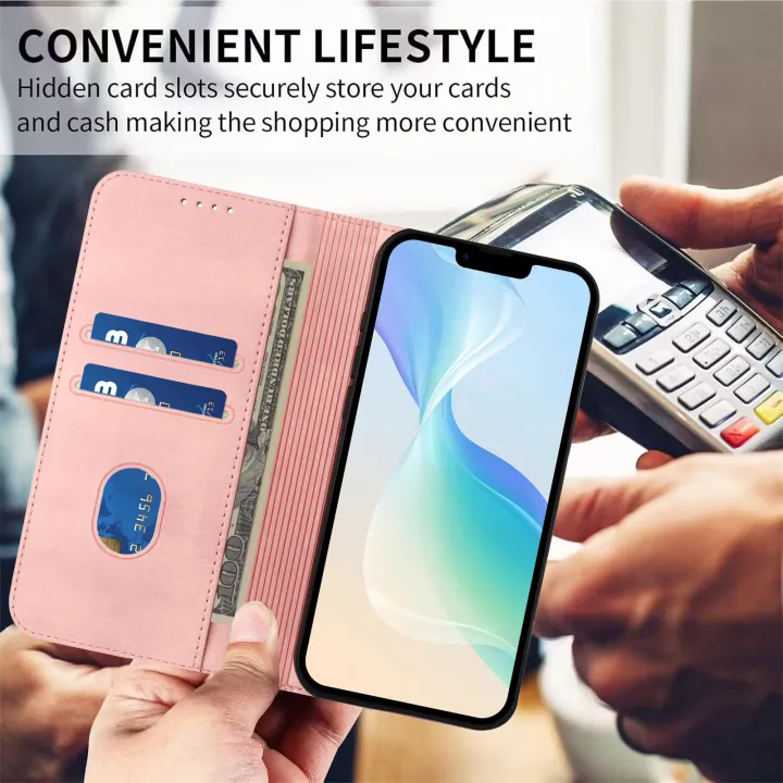 lthmy%20for%20itel%20P55%205G%20Wallet%20Case%20Vintage%20Leather%20Cover%20with%20Card%20Holder%20Kickstand%20Magnetic%20Closure%20Flip%20Case%20-%20Image%205