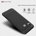 LAN Phone Case Ultimate Protection Resilient Shock Absorption and Carbon Fiber Design Cover For Huawei Honor Play Case. 