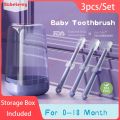Babylove 3 in 1 Berus Qigi Tongue Brush Newborn Soft Silicone Oral Cleaner Baby for 0 18 Months Children's Toothbrush. 