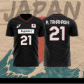 Japan National Volleyball Team Jersey Ran Takahashi Nishida Yuji Ishikawa Yuki Casual Oversized Women Men Tshirt. 