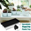 PP Plant HOT SELL New Tray Succulents Seedling Drain Garden Balcony Growing Holder Nursery - Black. 