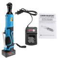 42V 230RPM HOT SELL New 90N.m 3/8" Cordless Electric Right Angle Ratchet Wrench Tool Kit Car Repair Mechanical Maintenance -. 