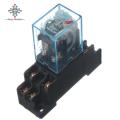 【Footprint】 Power Relay LY2NJ Socket Base 220V AC Coil Miniature Relay DPDT 8 Pins 10A 240VAC LY2 HH62P LY2 JQX-13F With PTF08A. 