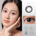 \12304; Black&Gray Series】Magister Colored Black Gray 1Pair Beautiful Soft Lens Big Eye Doll Contact Lenses with Case. 