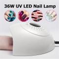 36W Nail Dryer LED UV Nail Art Lamp Polish Acrylic Gel Curing Light Manicure -. 