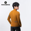 ROCKBROS Cycling Jersey Men's Windproof Warm Long Sleeved Jersey Autumn Winter High Quality Road MTB Cycling Clothing. 