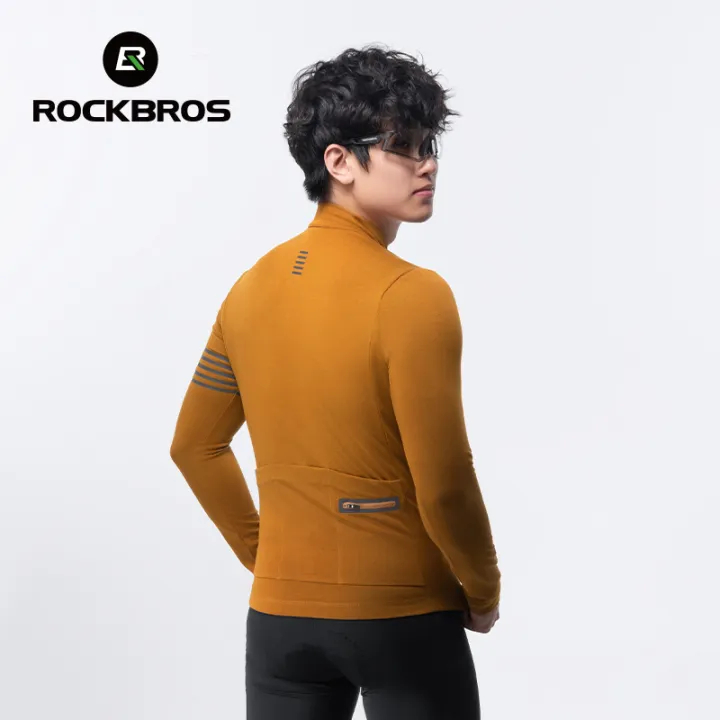 ROCKBROS%20Cycling%20Jersey%20Men's%20Windproof%20Warm%20Long%20Sleeved%20Jersey%20Autumn%20Winter%20High%20Quality%20Road%20MTB%20Cycling%20Clothing%20-%20Image%203