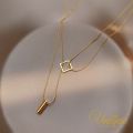 UNIQUE Simple INS Ladies Pendant Necklace Korean Style HOT Rantai Leher Kalung Loket Sale Jewelry Set Accessories Gift. 