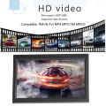 12 InchFull Highquality HD 12V 24V Screen Flip Down Monitor Roof Mount FM Radio HDMI USB Player - Black. 